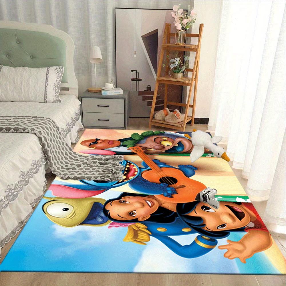 1 pezzo Lilo e Stitch-(5)_01 Tappeto Area Tappeto, Camera da Letto e Sala Giochi Durevole, Resistente alle Macchie e Facile Da Pulire, Soggiorno