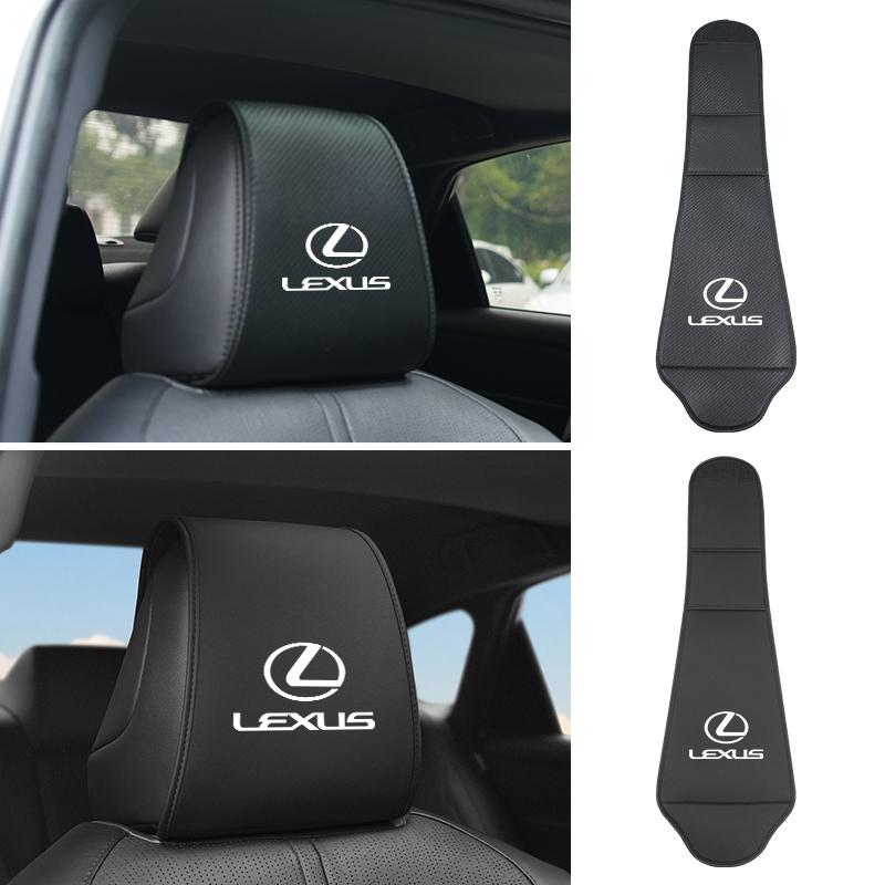 CKU5 Car Seat Headrest Cover Leather Neck Pillow Protector Interior For Lexus UX250h RX450h CT200h RX400h NX300h RX350 RX300 GX47