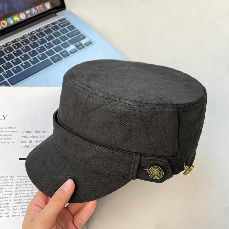 Duck Beret Women's Autumn and Winter Retro Versatile Newsboy Hat British Retro Painter Hat Big Head Circumference Octagonal Hat