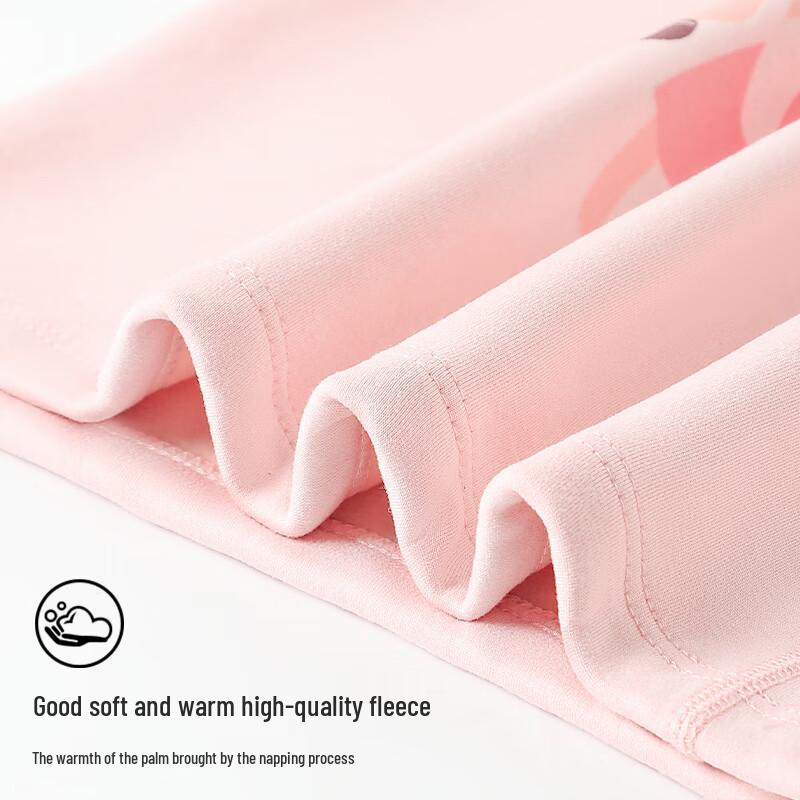 Yalu Girls' Fleece-Lined Thermal Underwear Set