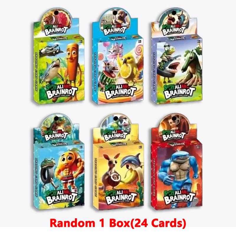

1 Box Italian Brainrot Cards Game Tungtungtungsahur Laser Card Tralalero Tralala Card Classic Toy Collection Card Children Gift