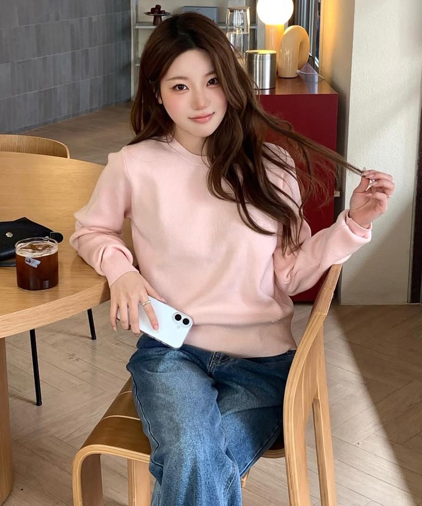 Keoseuteomeokeullagumeon Basic Round Ribbed Knit 8 Color Cowkt002