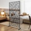 Outdoor Privacy Screen, Black Windproof Fence Panel for Patio Garden, Decorative Room Divider, Mesh Shade Panel, 90x40x190cm
