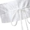 Fashion Women Satin Waist Belt Kimono Belts Floral Printed Lace Up Wide Girdle