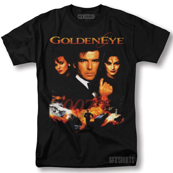 James Bond 007 Shirt Golden Eye Classic Movie Vintage Graphic Design T-Shirt L