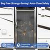 RV Screen Door Closer With Adjustable Tension, Aluminum RV Door Closer Kit, Built-In Spring Automatic Closing Device, Works With Most Camper Travel