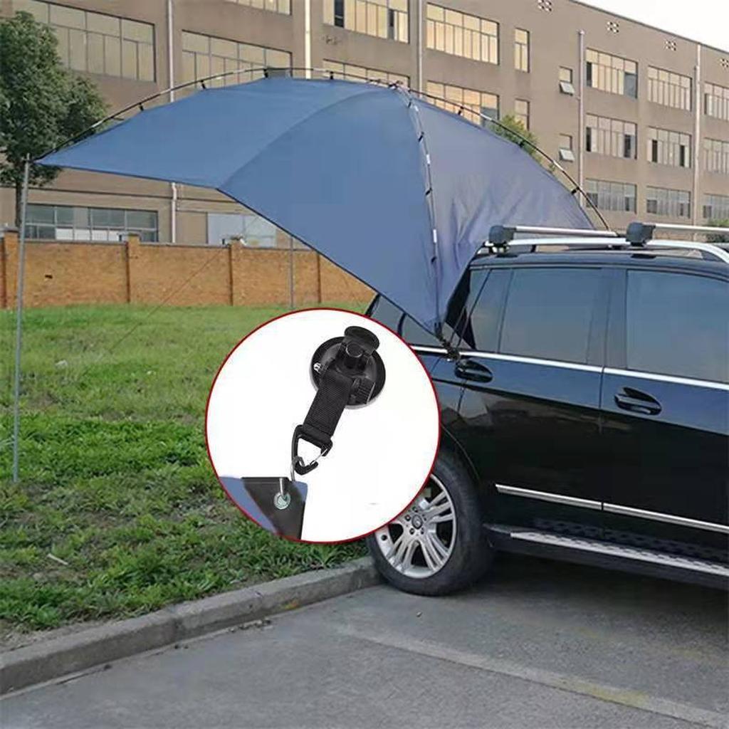 Car Tent Suction Cups Buckle Side Round/Triangular Awning Anchors Outdoor Camping Tent Suckers Anchor Securing Hook