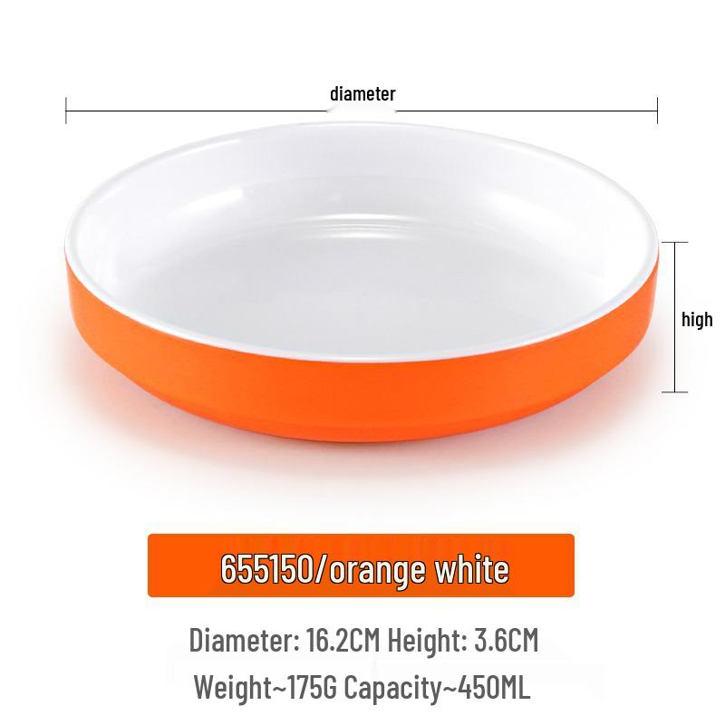 Small Melamine Bowl - Imitation Porcelain, Round Plastic Plate for Dipping Sauce or Snacks, Ideal for Commercial Use