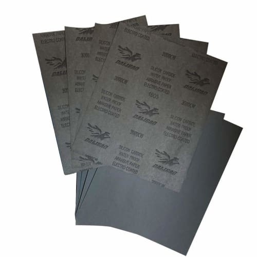KIMLONTON Waterproof Sandpaper, Waterproof Sanding Paper (#3000 Grit), Extra Fine, 230x280mm, Set of 10, for Automotive Repair, Metal Polishing, Ceram