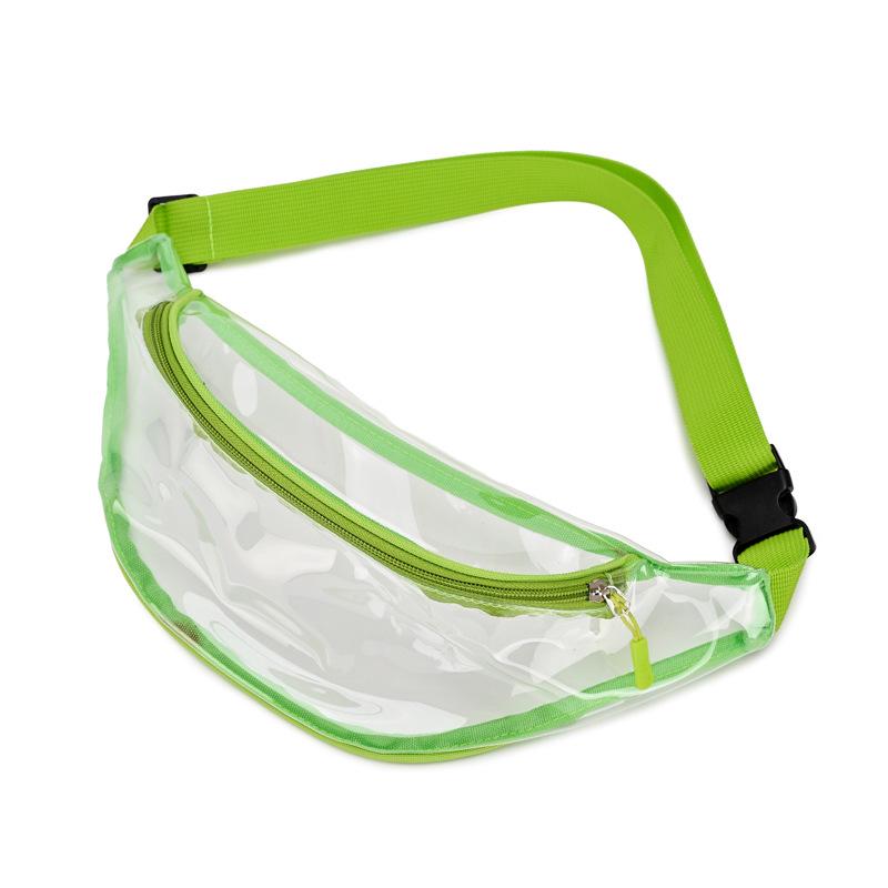 Customizable Transparent PVC Crossbody Bag for Women: Waterproof, with Logo, Ideal for Outdoor Sports & Beach.