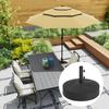 Parasol Base, Fillable Up To 30 Kg. Round Parasol Holder for Parasols 36/38/48 Mm. Black