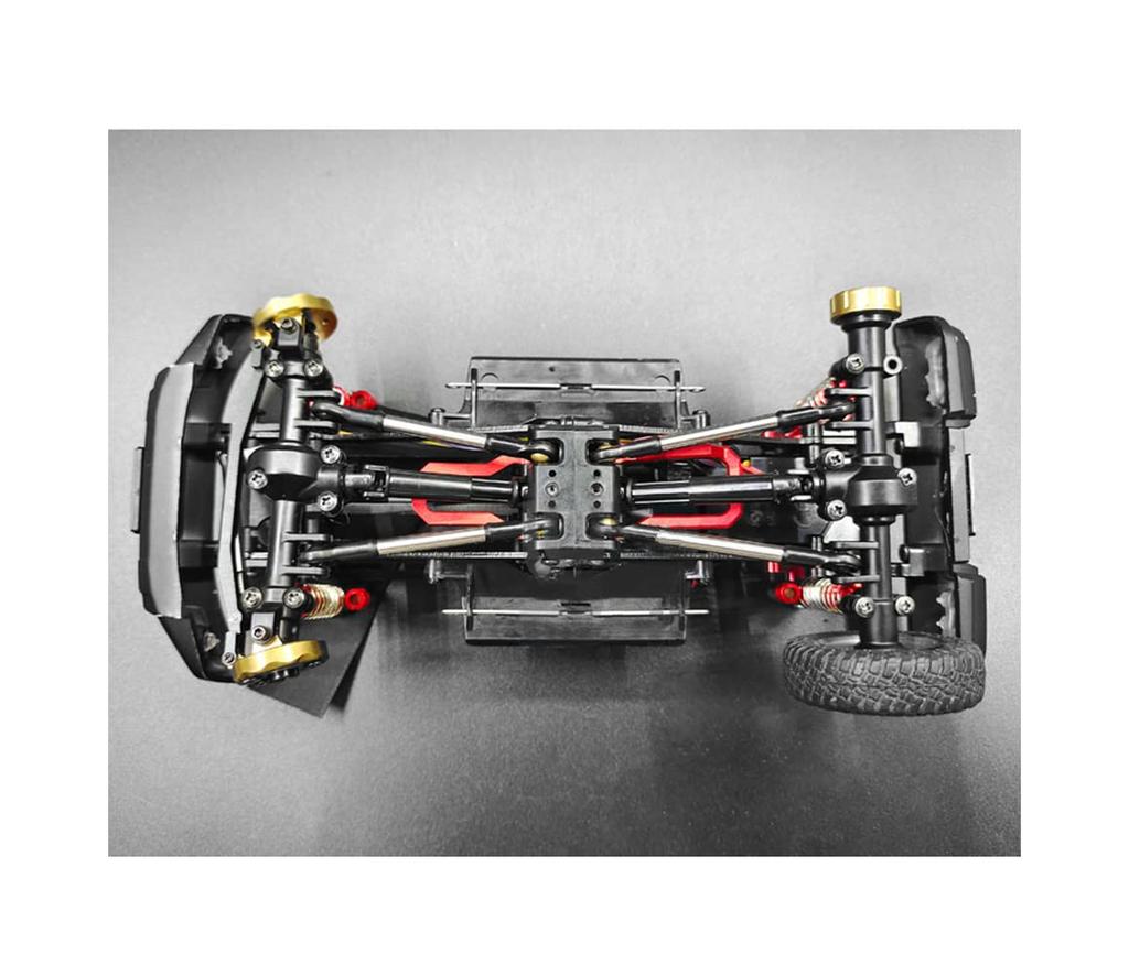 SHEAWA Turnbuckle Tie Rod Push Rod Steering Rod for Kyosho MINI-Z 4X4 Jimny, Modified Parts, Metal Accessories (Red)