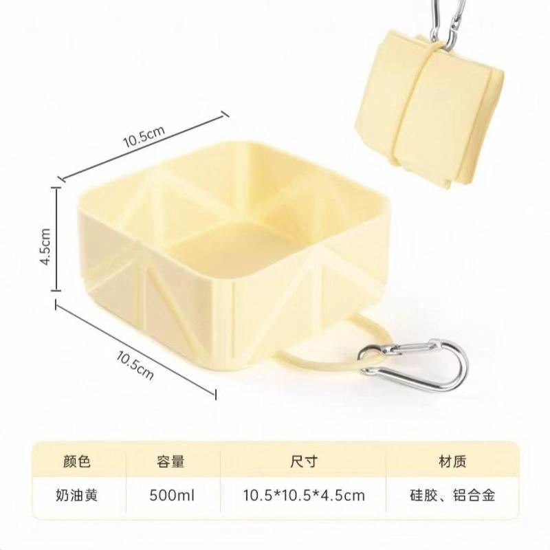 Silicone Collapsible Pet Food Water Bowl Lightweight Portable Feeder for Dogs Cats Daily Walking Camping Travel
