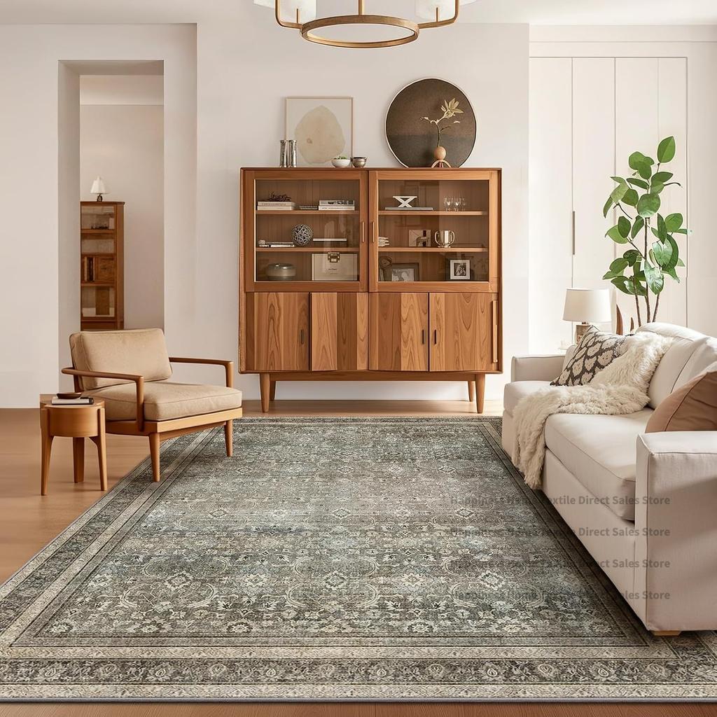 Nordic Persian Style Bedroom Living Room Large Carpet Non-slip Washable Decoration Office Area Rug Easy Clean Entrance Door Mat