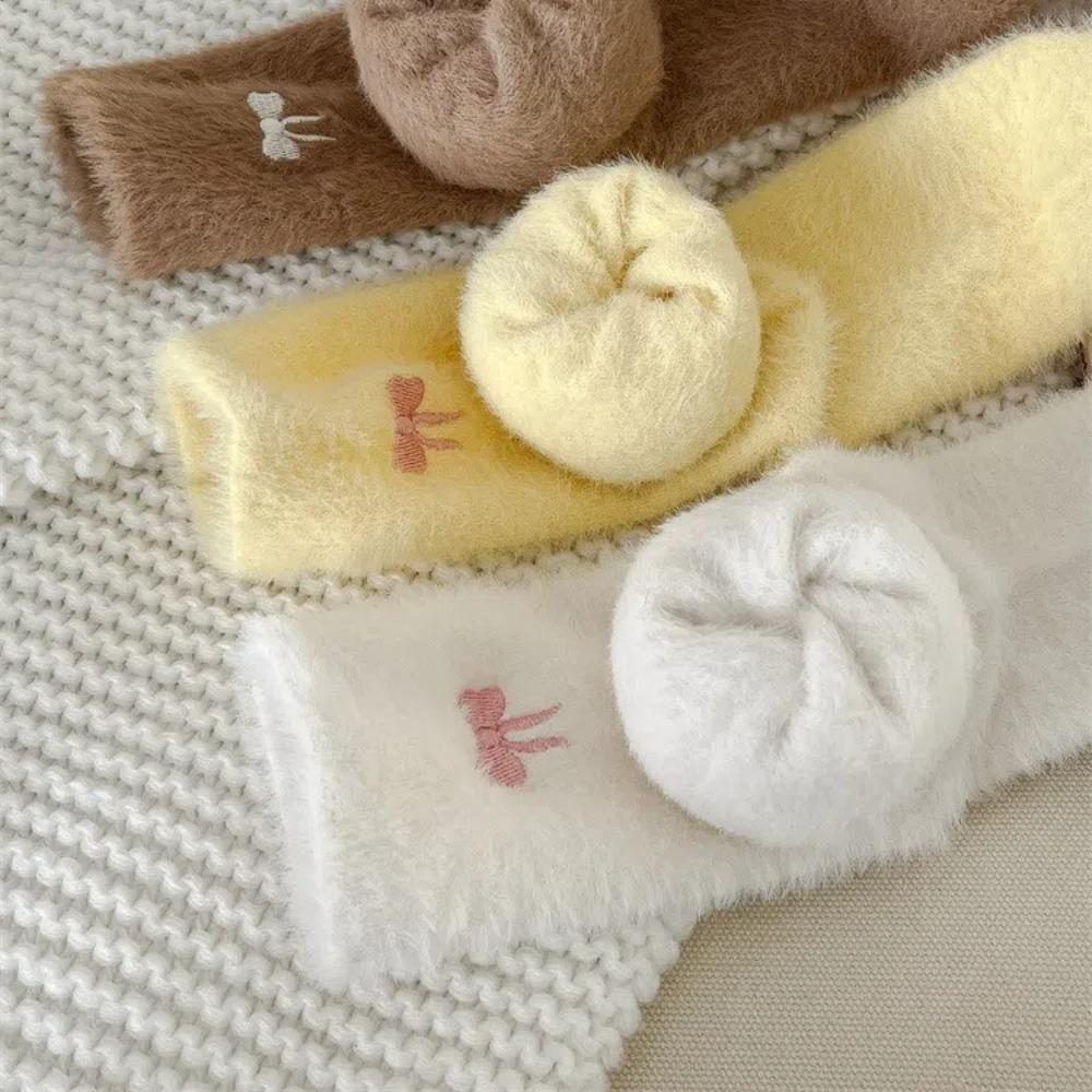 Schuhwerk Mittelhohe Socken Dicke Wintersocken Weiche Plüschsocken