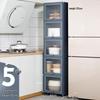 Bieying Slim Floor Cabinet with Flip Doors