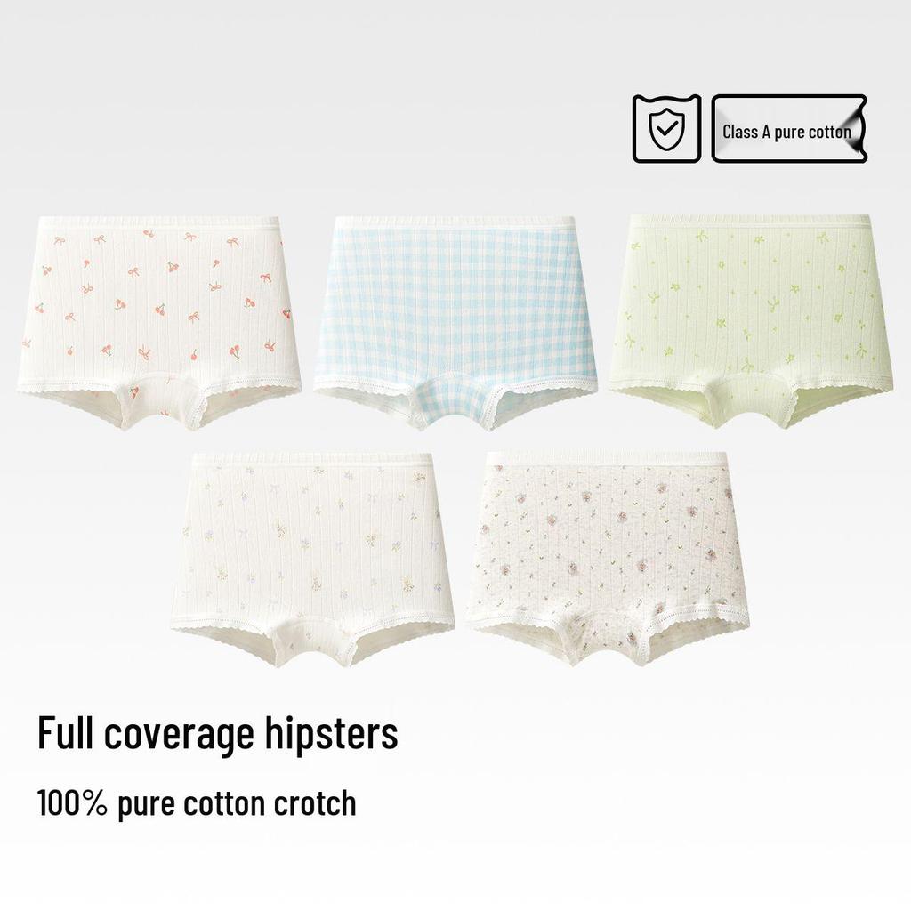 Children's Pure Cotton Boxer Briefs for Girls and Boys