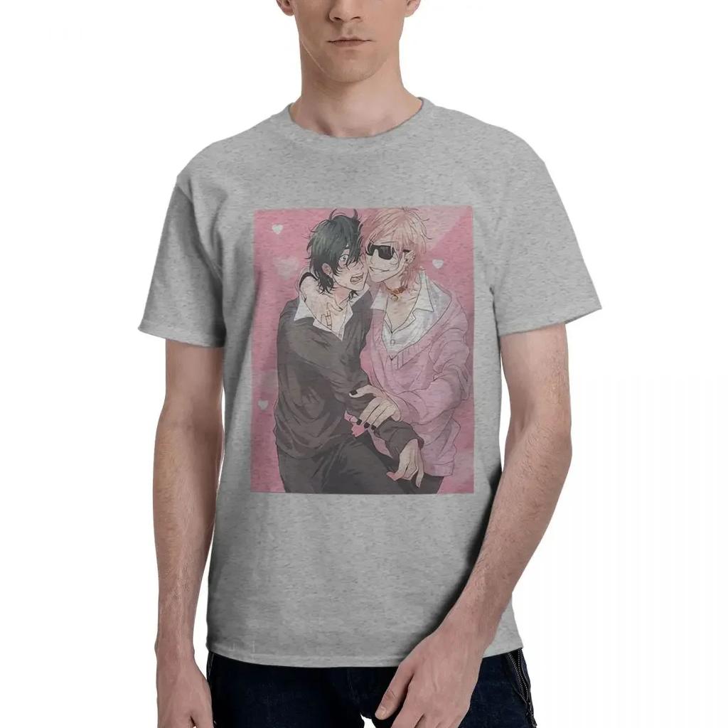 Yarichin B Club Yaoi Anime Print 100% Cotton Casual Breathable Confortable Totoro Men's Clothing Brands Mens Gifts