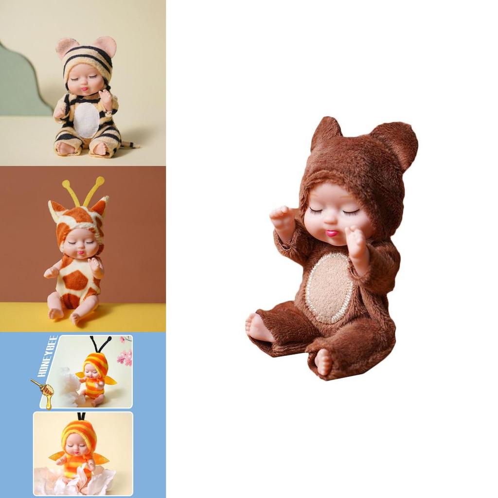 Crafted Lifelike Sleeping Newborn Baby Doll With Rotatable Limbs**