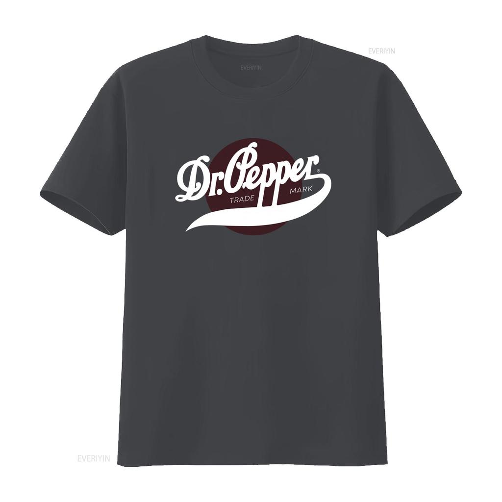 Vintage Trade Mark Dr Pepper T Shirt Retro Style for Soft Drink Fans Vintage Washed Streetwear Versatile Slightly Comfortable