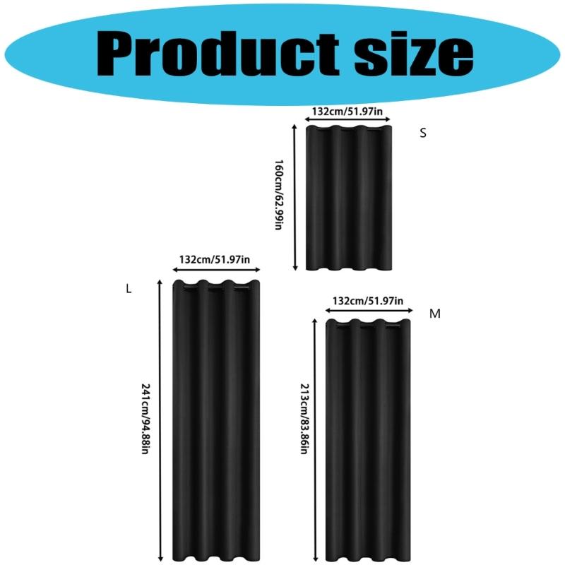 Thickened Windproof Curtain For Cold Weather Thermal Insulated Quilted Liner Simple Grommets Hanging Home Office Use