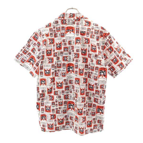 XLARGE Overall handle Short sleeve Open collar shirt M Gray Open collar Men's Used