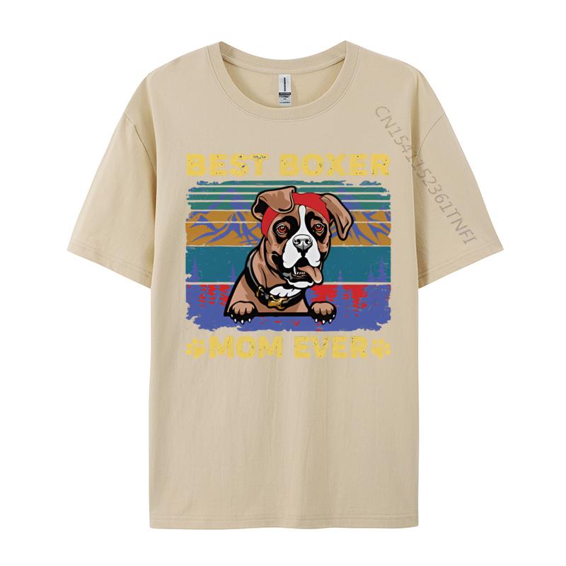 Boxer Dog Lover Funny Vintage Retro Tshirt Top Tshirts Party Coupons Cotton Tops  Tees Sports T Shirt Men