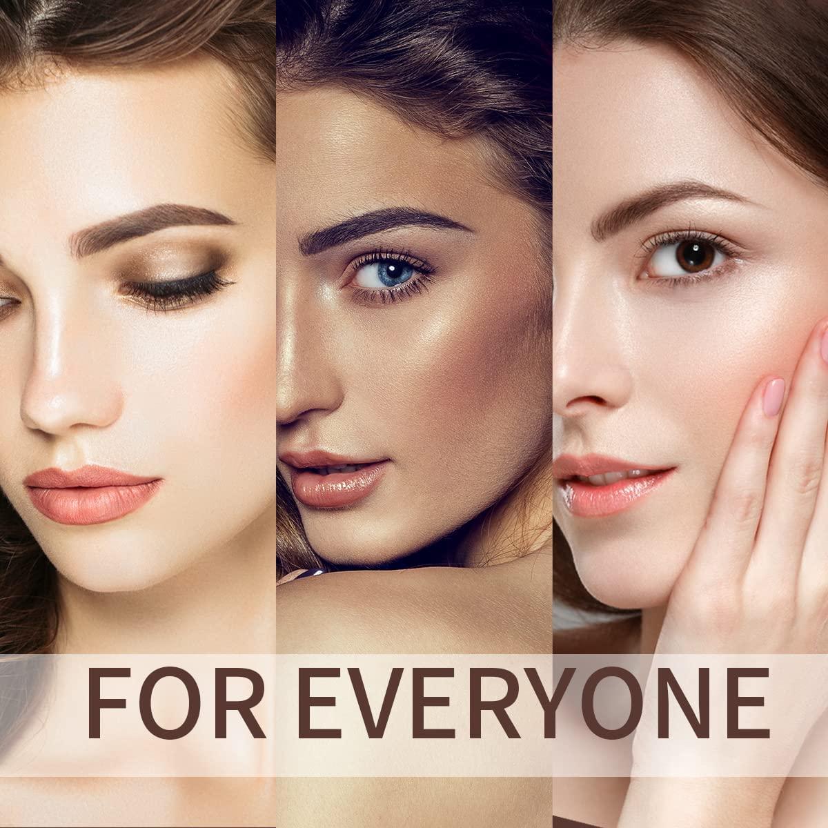 Набор для штамповки бровей - макияж для бровей с пудрой для бровей с 10 многоразовыми — фото 5