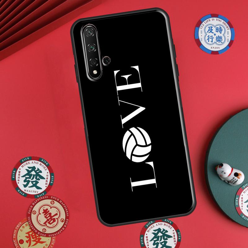 Love Play Volleyball For Huawei P20 P40 P30 Lite P60 Pro Nova 12s 11i 12i 10 9 SE 5T Y91 Y90 Y60 Y70 Y72 Y61 Case