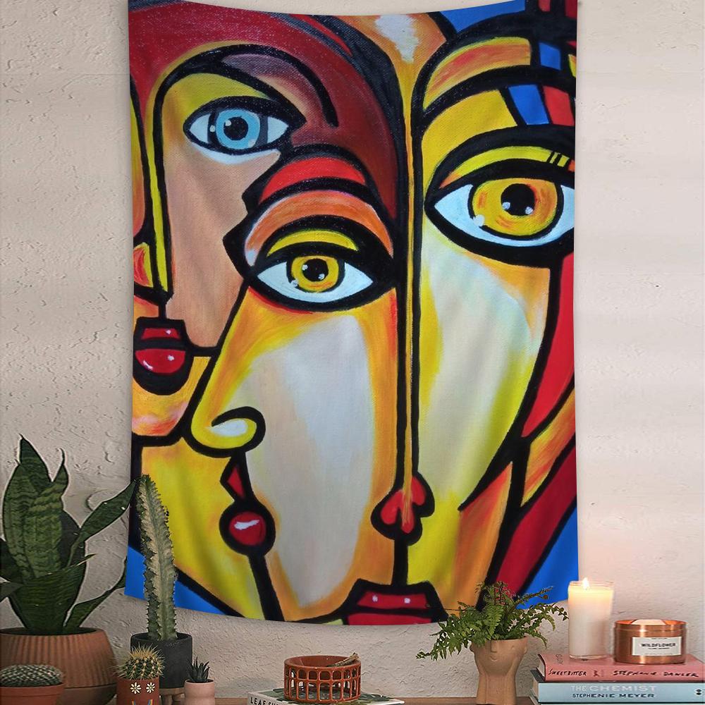 Artist Pablo Picasso Tapestry Art Printing Japanese Wall Tapestry Anime Wall Hanging Home Decor