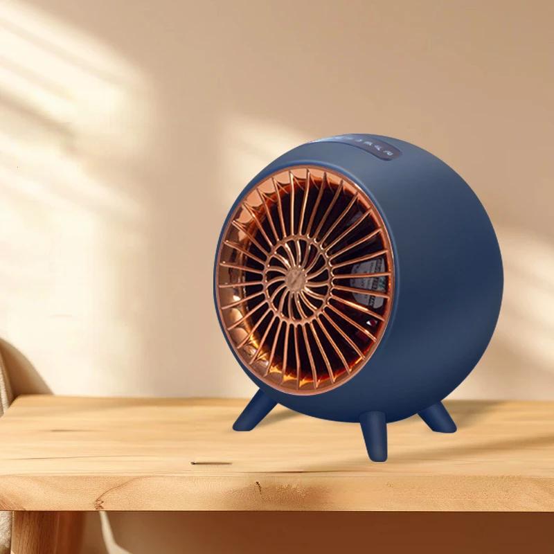 

Новый настольный обогреватель быстрого нагрева, бытовой маленький обогреватель двойного назначения для холода и тепла, энергосберегающий, бесшумный, для подогрева ног горячим воздухом AU синий
