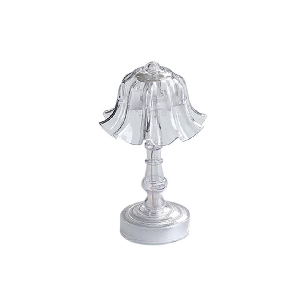Transparente Tischlampe/Nachtlicht, Nachttisch-Umgebungslicht, Dekoration für das Schlafzimmer.