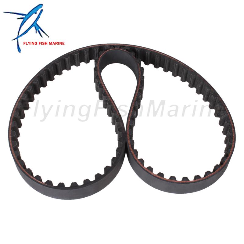 Outboard Motor 65W-46241-00 18-15135 Timing Belt for Yamaha 4-Stroke F25 F30 F40 / 57-8M0151040 831294 8M0065179 for Mercury