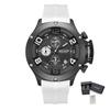 MEGIR Relogio Masculino Luxus-Quarz-Herrenuhr Gelbes Silikonarmband Militärische Sport-Armbanduhr Chronograph Automatisches Datum 8115