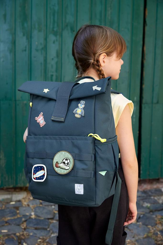 Rucksack Rolltop-Rucksack Kinder Navy Gratis [Lessig]