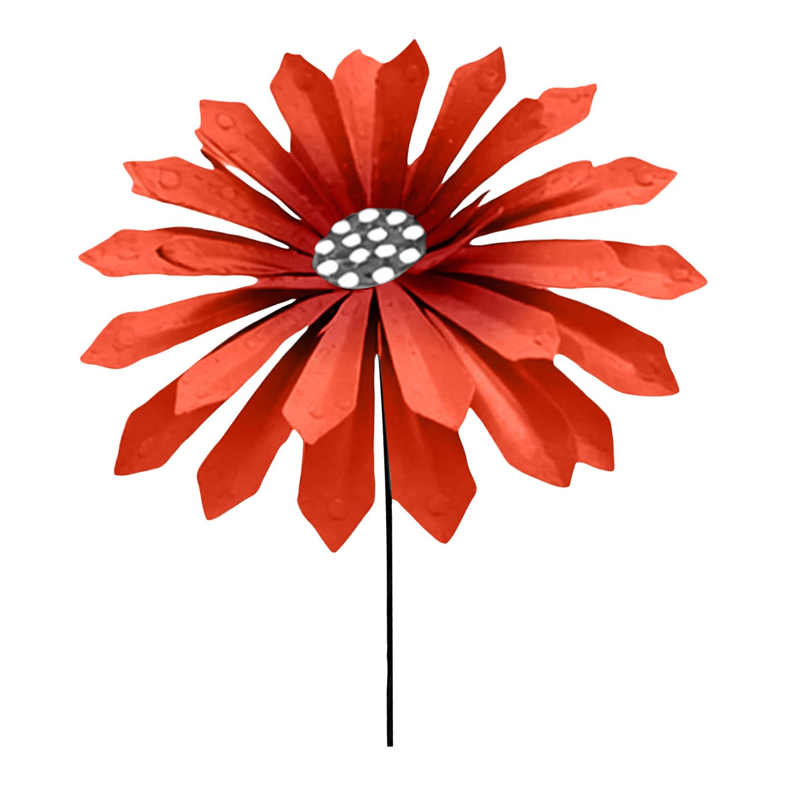 

Metal Garden Stake Decorative Flower Yard Art Outdoor Lawn Ornament for Garden Patio Landscape Decoration with Durable Construction One Size помаранчевий