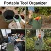 30L Heavy-Duty Waterproof Canvas Tool Storage Bag Large Capacity Garden Tool Tote Easy Carrying Portable Organizer
