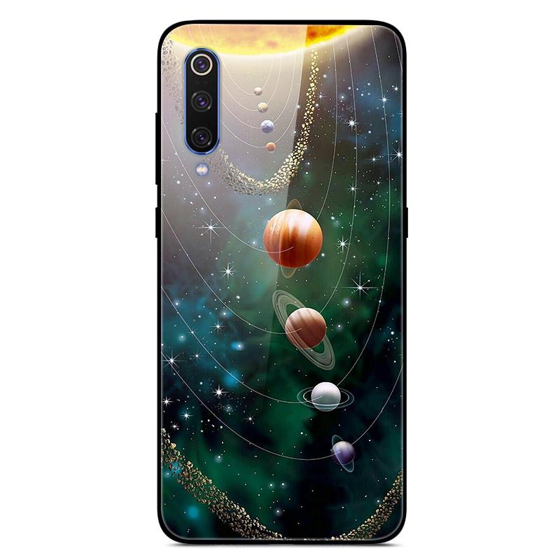 For Xiaomi Mi 9 Mi9 SE Tempered Glass Case Hard Cover Phone Case For Xiaomi Mi 9 SE Mi9 T 9T Pro Cases Redmi Note 9S 9 S Cover