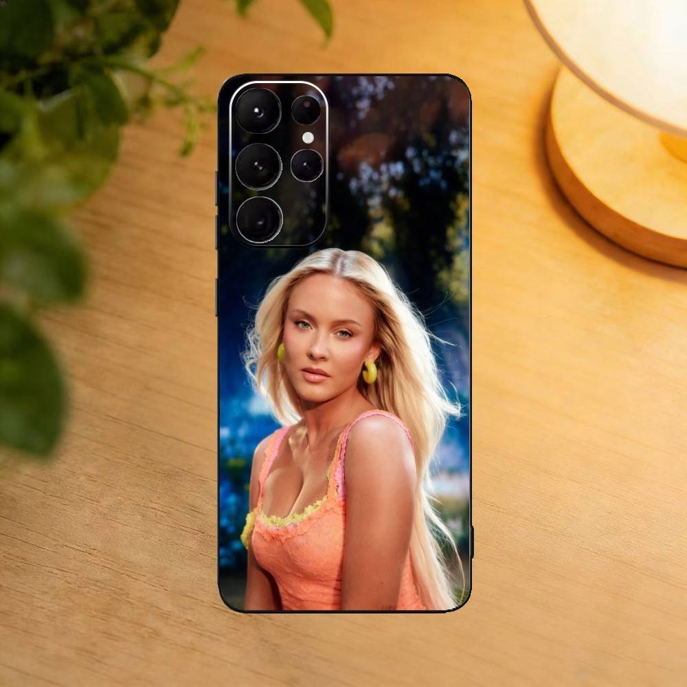 

Z-Zara Larsson Venus Чехол для телефона Samsung S25,24,23,22,30,21,10,9,Ultra,Plus,Lite Мягкий черный чехол Samsung S25Plus