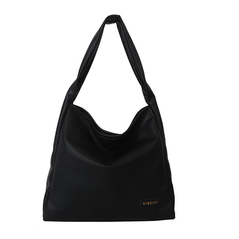 

Underarm trend tote bag women s summer fashion simple shoulder bag large capacity versatile women s bag чёрный