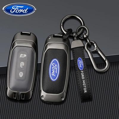 Car Sticker 2026 Ford Zinc Alloy Car Remote Key Case Cover For Ford Territory EV EcoBoost S350 Yuhoo 7 8 Transit Custom Equator
