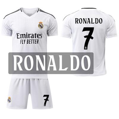 2024-25 Domácí dres Realu Madrid #9 Mbappé #7 Vinícius #8 Kroos #5 Bellingham Fotbalové dresy