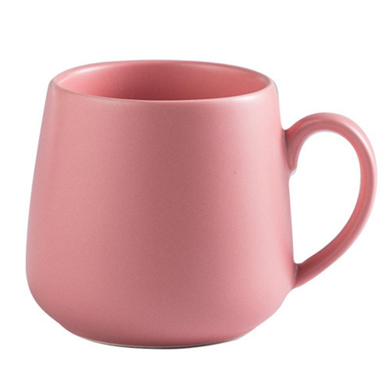 Ceramic Coffee Mug Creative Matte Pure Color Coffe Mugs Tumbler Cup Tea Milk Latte Porcelain Novelty Tumblers Cute Cups