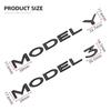 3D Chrome ABS Letters Emblem for Tesla Model Y 3 Car Styling Trunk Badge Sticker Accessories