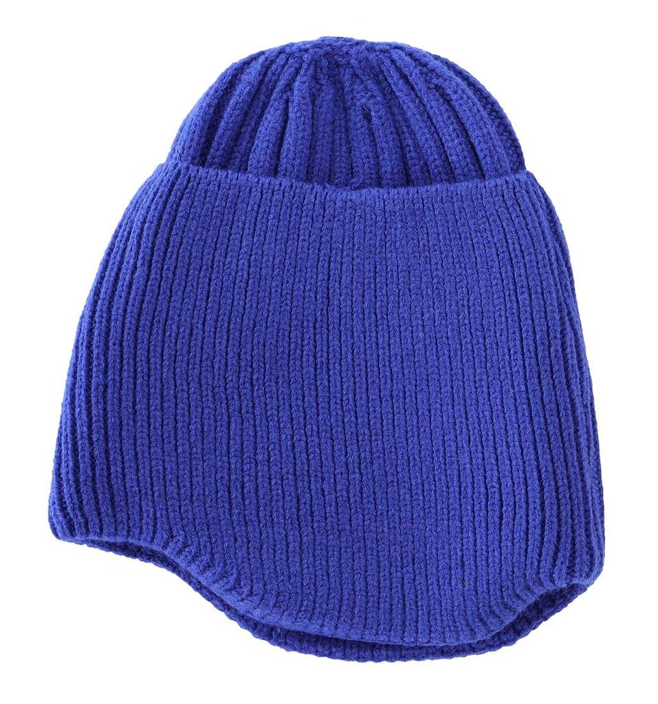 Conectaile Ohrenschützer Strickmütze für Kinder Winter Warme Mütze für Kinder Jungen Kleinkinder Beanie Strickmütze (Königsblau)