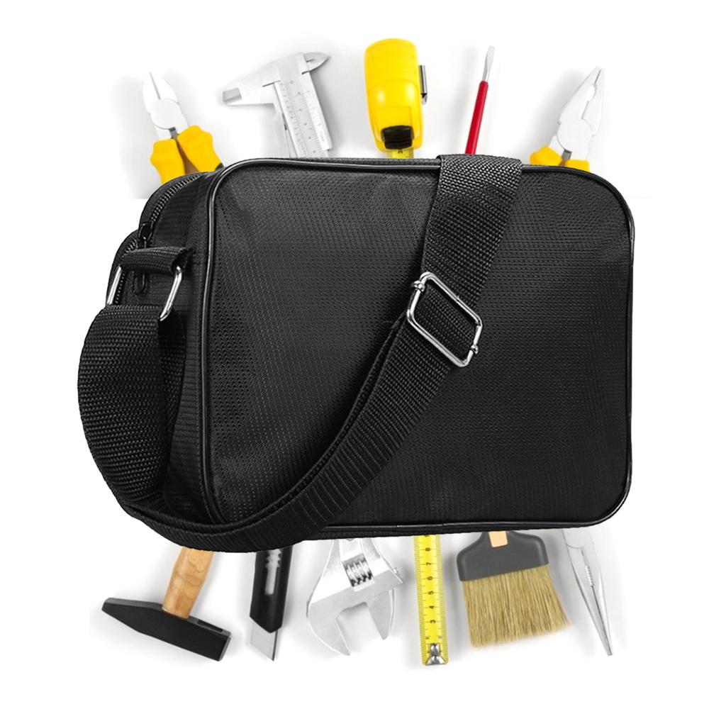 Werkzeugtasche für Elektriker mit großem Fassungsvermögen, Mehrzweck-Arbeitstasche, Aufbewahrungstasche aus Segeltuch, Umhängetasche für Reparatur und Zimmerei
