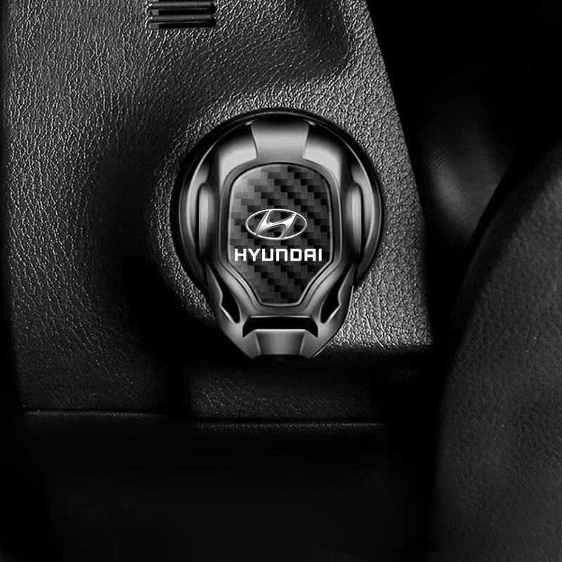 1Pcs Car One-Click Start Buttons Protective Cover Decoration For Hyundai Tucson Solaris I30 Creta IX35 I40 IX20 Veloster