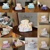 Style Floral Cloth Tissue Box Cover With Drawstring Organizer For Car And Home Decor