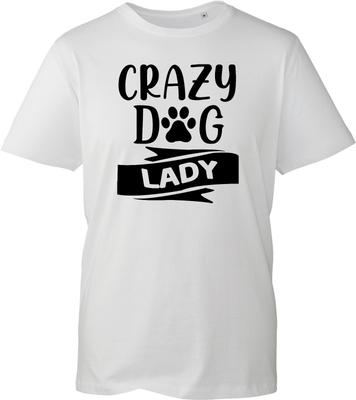 New Unisexs Tshirt Cotton Crazy Dog Lady Funny Slogan Tee Graphic Print Gift Top