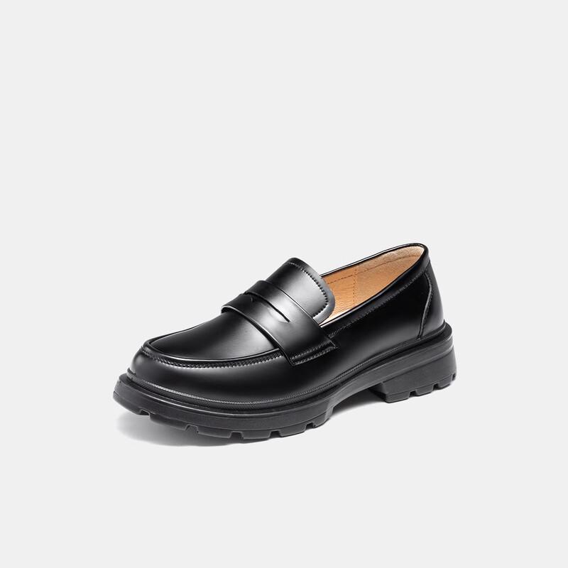 Aokang Women s Retro Platform Loafers 36